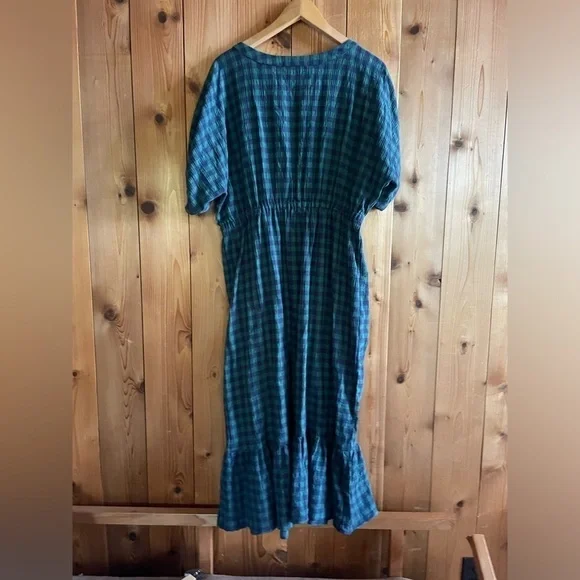 LONGWAY Haven Dress in Green Plaid - Picture 9 of 10